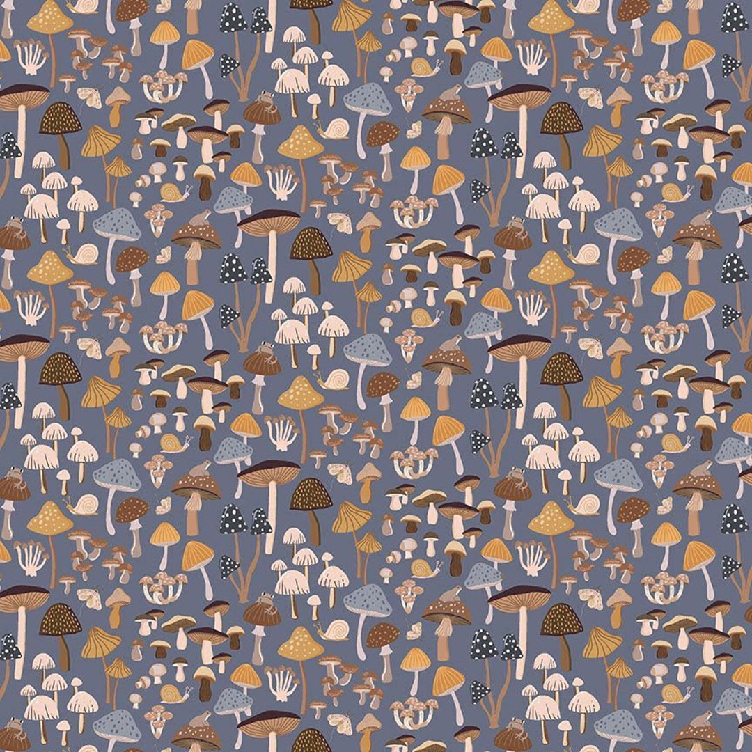 Mushrooms Storm, STELLA-D2467, 100 Percent Cotton Digital