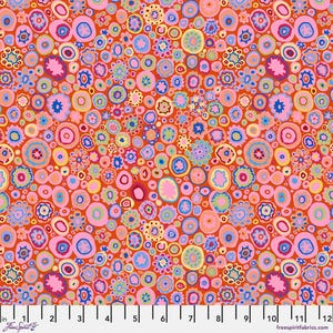 Kaffe Fassett Fabric, Quilting Cotton, Paperweight Pink, Multi Color Tiny Florals, Fat Quarters, Half Yard or by the Yard, FreeSpirit