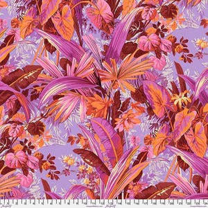 Kaffe Fassett Fabric, Quilting Cotton, Jungle - Red || August 2024, Half Yard or by the Yard, Cotton Fabric, FreeSpirit
