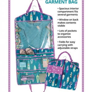 ByAnnie Patterns, Going Places Garment Bag Pattern, Carry All Pattern, Organizer Bag Pattern, Travel Bag Pattern, Quilting Sewing Pattern