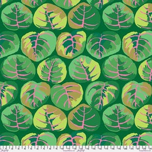 Kaffe Fassett Fabric, Quilting Cotton, Palm Leaves - Green, by Kaffe Fassett for the Kaffe Fassett Collective, Half Yard or by the Yard