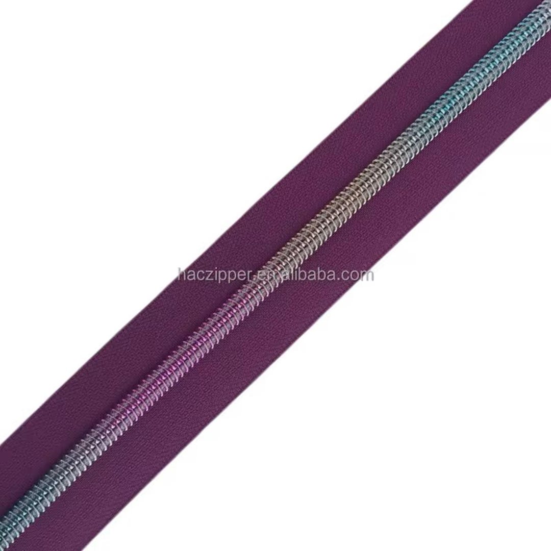 Z-108P - Purple Tape Nylon Zipper Size 5 - 3 Yards / 2.75 Meters