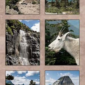 Glacier National Park stoffen paneel, quiltpaneel, kwaliteit quiltkatoen, stoffen paneel om te quilten of te naaien, maat 13,75&quot; b x 24,5&quot; l, NPW-005