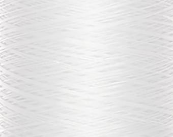May include: A spool of white thread.
