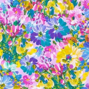 SRKD-22272-268 NATURE from Painterly Petals - Meadow, Quilting Cotton, Fat Quarters, Half Yard or by the Yard - Robert Kaufman Fabrics