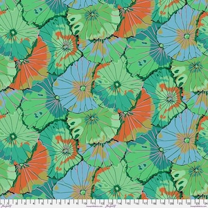 Kaffe Fassett Fabric, Quilting Cotton, Lotus Leaf - Emerald || August 2024, Half Yard or by the Yard, Cotton Fabric, FreeSpirit