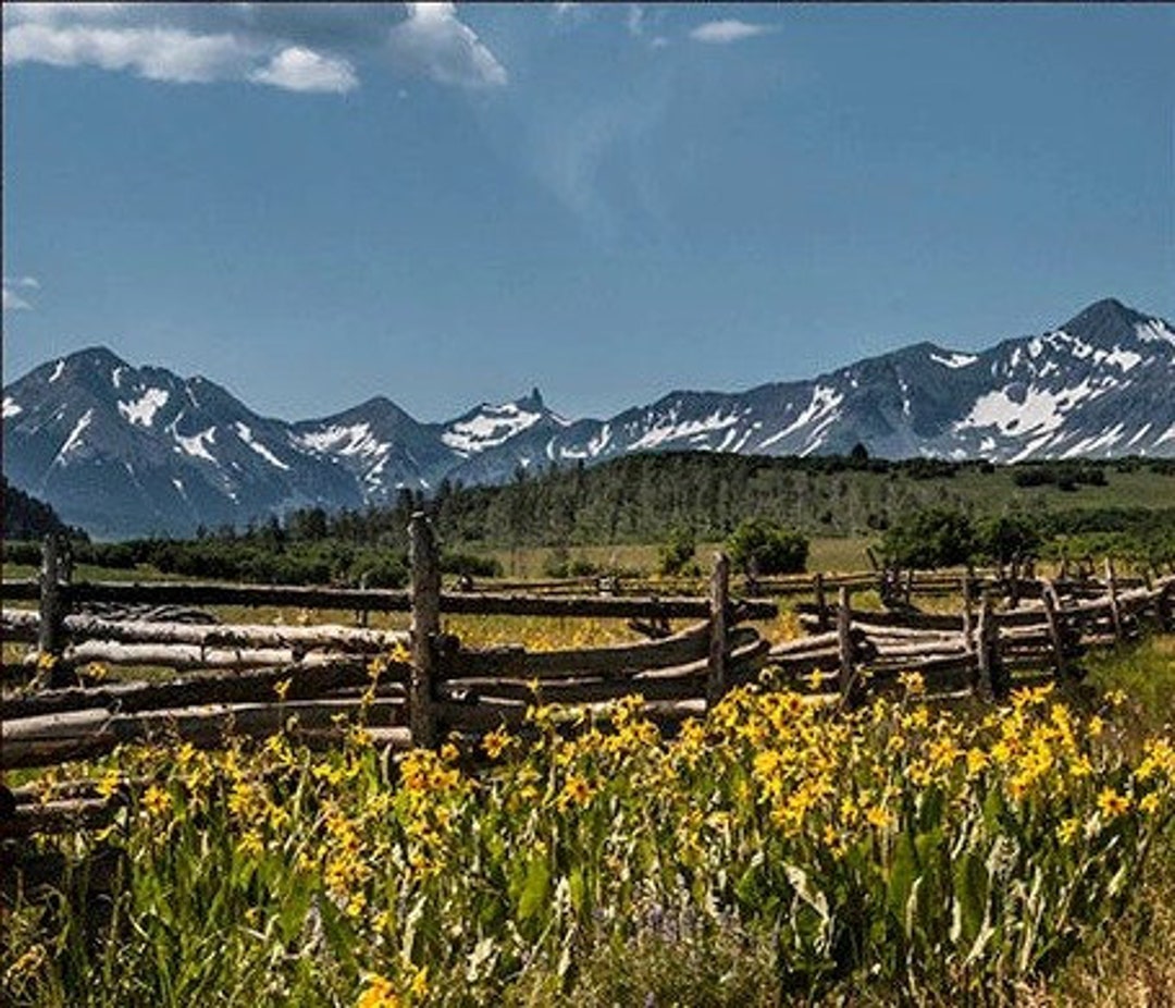 Summer in the Rockies Panel WIN2111 34 X 22 Etsy