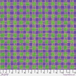 Kaffe Fassett Fabric, Quilting Cotton, Gingham Purple, by Brandon Mably, Half Yard or by the Yard, Cotton Fabric, FreeSpirit