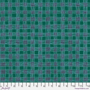 Kaffe Fassett Fabric, Quilting Cotton, Gingham Aqua, by Brandon Mably, Half Yard or by the Yard, Cotton Fabric, FreeSpirit