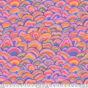 Kaffe Fassett Fabric, Quilting Cotton, Wobble - Pastel || August 2024, Half Yard or by the Yard, Cotton Fabric, FreeSpirit