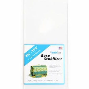 ByAnnie Base Stabilizer 4-1/4in x 11-1/4in, #BS100, Bottom Support for Bags, Totes and Duffles, Sewing Projects, Quilting Projects