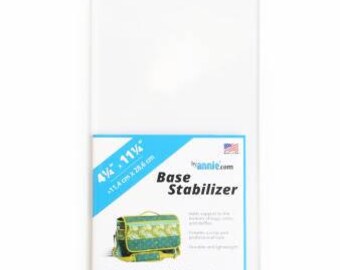 ByAnnie Base Stabilizer 4-1/4in x 11-1/4in, #BS100, Bottom Support for Bags, Totes and Duffles, Sewing Projects, Quilting Projects