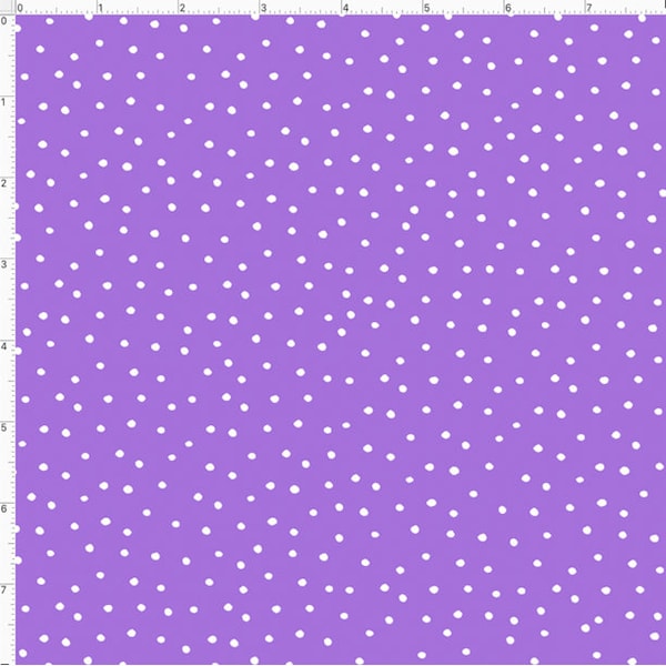 Loralie Designs, Quilting Cotton, Dinky Dots Lilac / White Fabric,  Fat Quarters, Half Yard or by the Yard, Loralie Designs