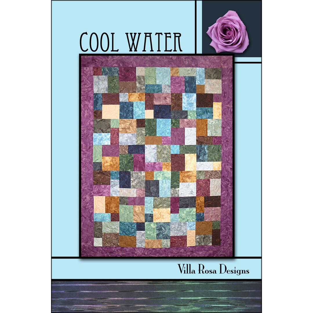 Cool Water Pattern Card - Villa Rosa Designs - Etsy