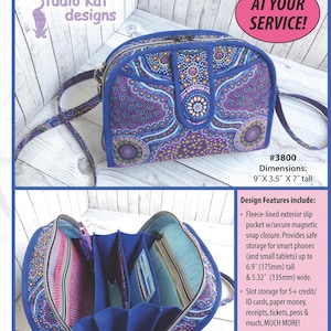 Everyday Attache Pattern from Studio Kat Designs in Bags, Purses, Totes & Electronic Covers