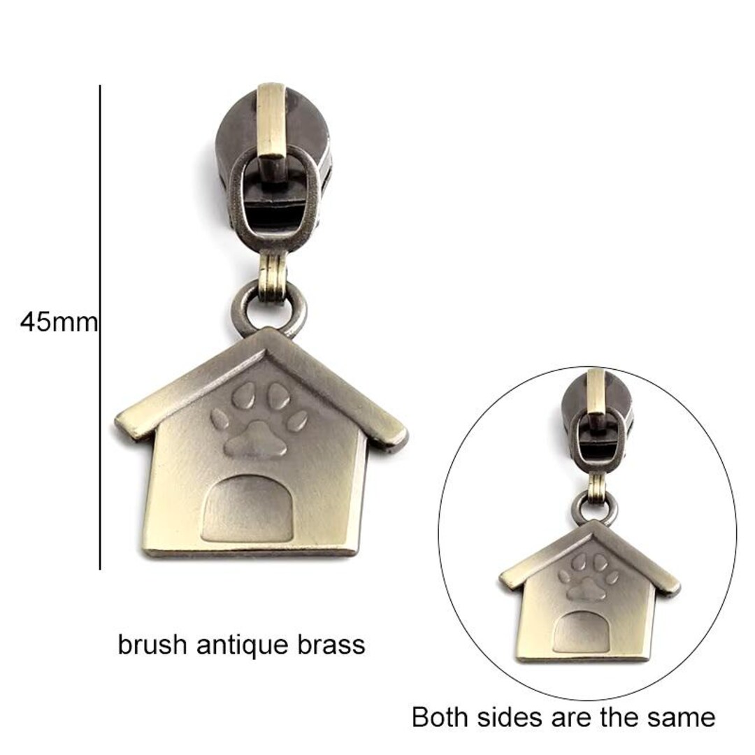 HOLSHUN # 5 cursori per cerniera in bronzo anticato 30 pezzi