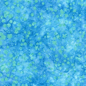 TONGA-B2816 Turquoise - USA Stars, Batik Fabric, By Timeless Treasures