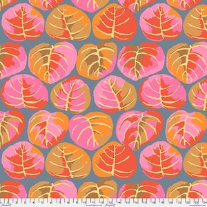 Kaffe Fassett Fabric, Quilting Cotton, Palm Leaves - Pink, by Kaffe Fassett for the Kaffe Fassett Collective, Half Yard or by the Yard