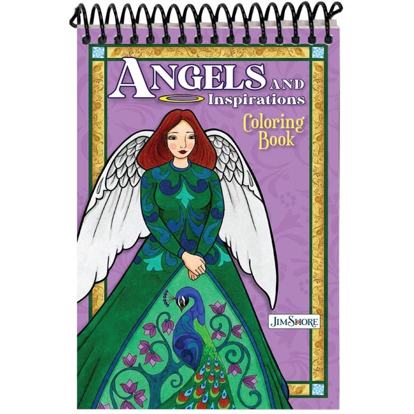 Jim Shore Angels and Inspirations Coloring Book, Author Jim Shore, Adult and Children Inspirational Coloring Book, Craft Book