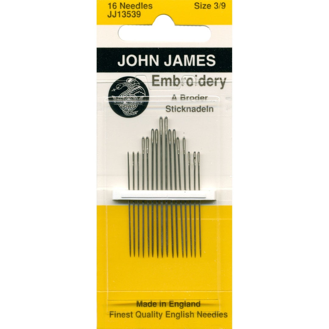 John James Embroidery Needles Size 3/9 Etsy