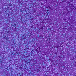 TONGA-B3192 Violet - Tropical Floral, Batik Fabric, By Timeless Treasures