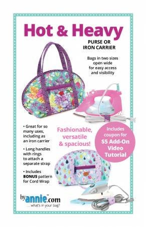 ByAnnie Patterns, Hot & Heavy Pattern - Pattern, Multi Size Travel Bag Pattern, Carryall Bag Pattern, By Annie Quilting Sewing Pattern