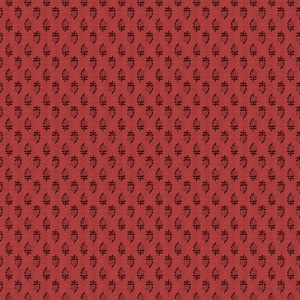 HEG2930-88 Red Foulard,  Froth & Bubble, DesignerJanet Rae Nesbitt, from Henry Glass