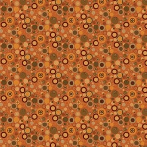 Peut inclure: Un motif sans couture de cercles qui se chevauchent dans des tons de brun, orange et jaune. Les cercles sont disposés en diagonale, créant une impression de mouvement et de profondeur.