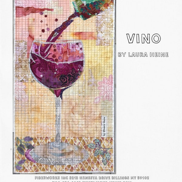 Vino Collage Pattern by Laura Heine - Quilt Pattern