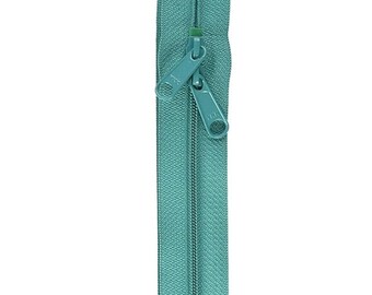 ByAnnie Zippers, Emerald Green Double Slide Zipper, 30 inch, Perfect for Handbags, Purses, Totes and Other Quilting Projects, By Annie