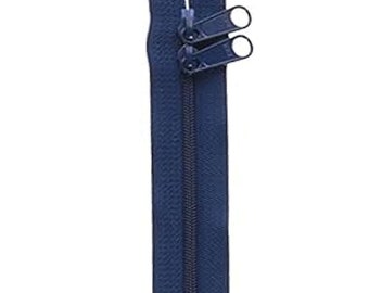 ByAnnie Zippers, Twilight Double Slide Zipper, 30 inch, Perfect for Handbags, Purses, Totes and Other Quilting Projects