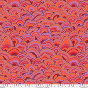 Kaffe Fassett Fabric, Quilting Cotton, Wobble - Red || August 2024, Half Yard or by the Yard, Cotton Fabric, FreeSpirit