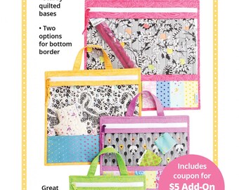 ByAnnie Patterns, Project Bags 2.0 Pattern, Organizer Bag Pattern, Travel Bag Pattern, Quilting Sewing Pattern