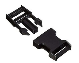 Side-Release-Schnalle, 1-Zoll-Plastikschnalle, eine schwarze Plastikschnalle, Rucksackschnalle, Gepäckschnalle, Handtaschenschnalle, Geldbörse Schnalle