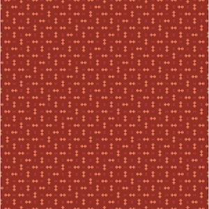 May include: A seamless pattern featuring a repeating geometric design in shades of red and orange. The pattern consists of small, stylized arrow-like shapes arranged in a grid-like formation, creating a textured and visually engaging surface.