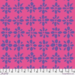 Kaffe Fassett Fabric, Quilting Cotton, Snow Flower - Pink || August 2024, Half Yard or by the Yard, Cotton Fabric, FreeSpirit