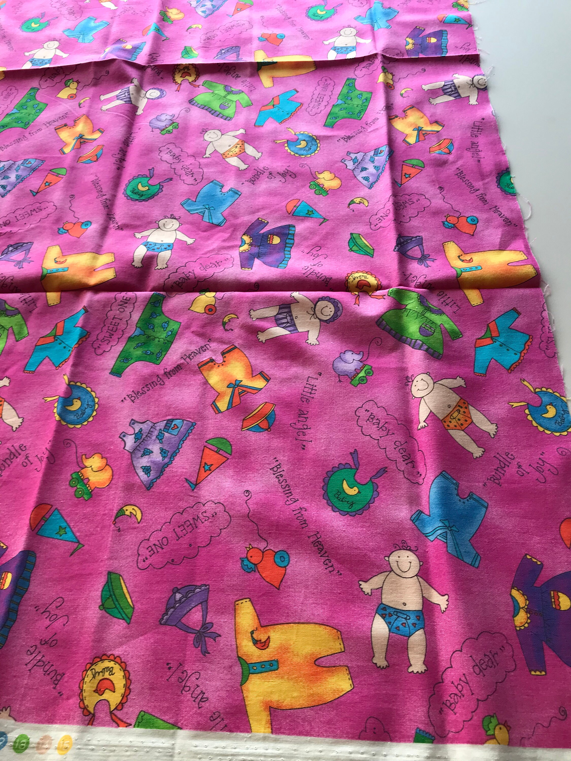 Panel de tela para bebés Oh Baby Tela de algodón 100 Etsy