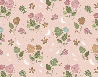 Unter dem Western Sky Main Pink - Verkaufter Massenware - Premium 100% Baumwollstoff