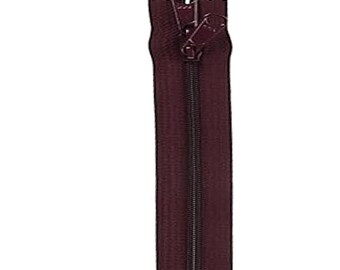 ByAnnie Zippers, Cranberry Double Slide Zipper, 30 inch, Perfect for Handbags, Purses, Totes and Other Quilting Projects