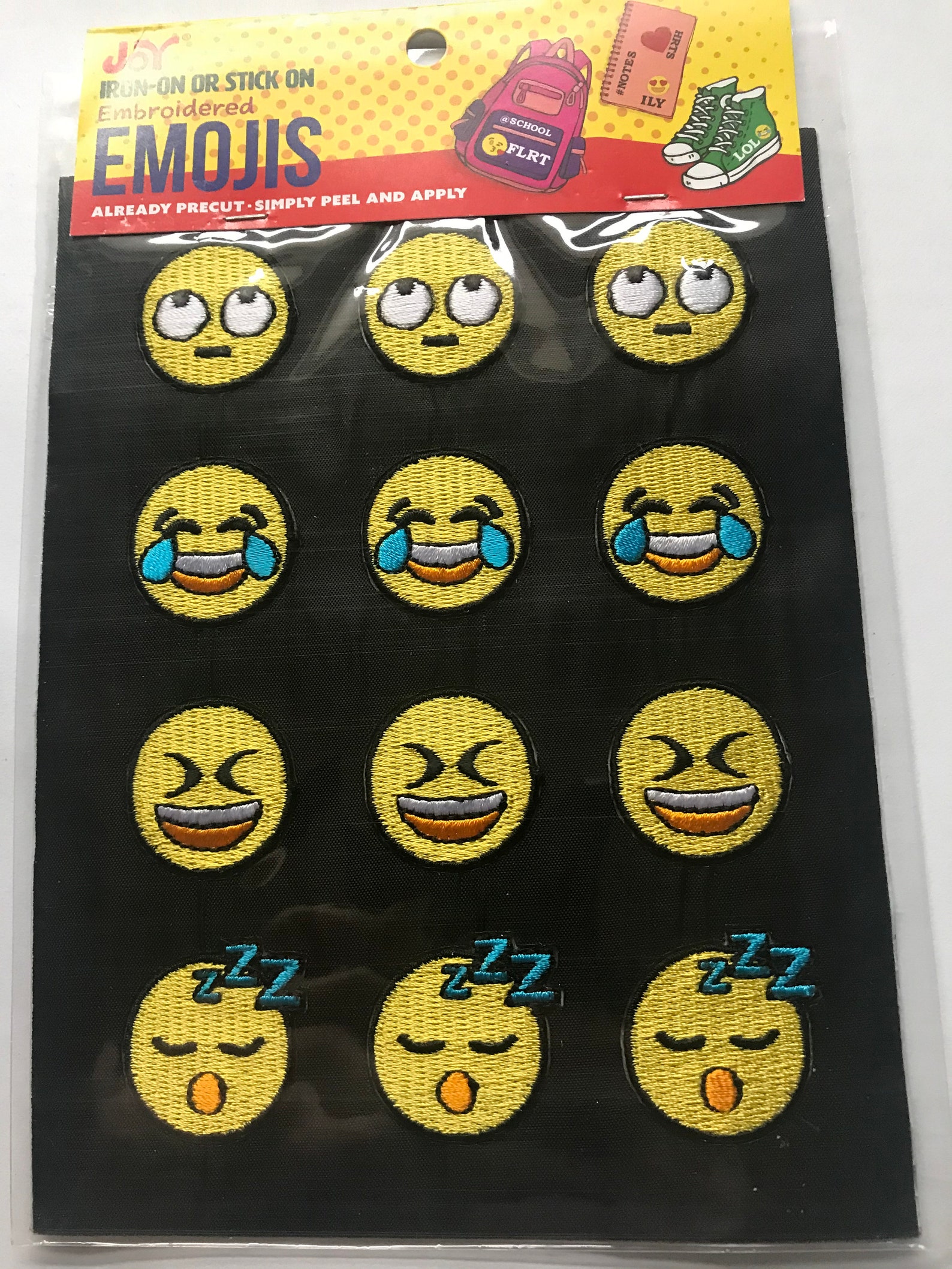 Embroidered Emoji Sheets Etsy