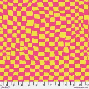 Kaffe Fassett Fabric, Quilting Cotton, Gameboard - Pink || August 2024, Half Yard or by the Yard, Cotton Fabric, FreeSpirit