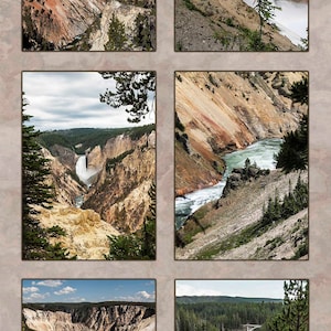 Grand Canyon of Yellowstone National Park Fabric Panel, Quilt Panel, Quilting Cotton Fabric, Size 14.625”Wx27.75”L, NPYS-006
