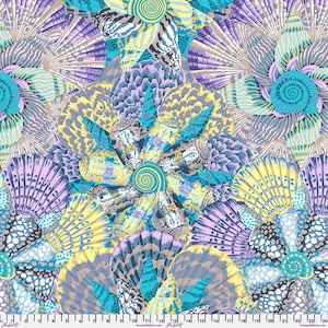 Tecido Kaffe Fassett, Quilting Algodão, Sailor Valentine - Cinza || Agosto de 2023, PWPJ121.GREY, Half Yard ou pela jarda, FreeSpirit