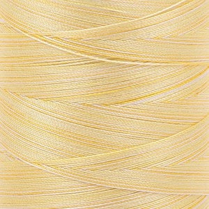 3910 Cotton Makó: Variegated 50 wt - 1422 yds Lemon Ice - Aurifil Thread