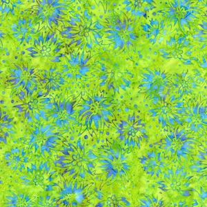 TONGA-B3215 Jasper - Floral, Batik Fabric, By Timeless Treasures