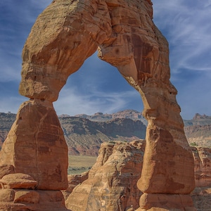 Arches National Park Delicate Arch Fabric Panel, Quilt Panel, Quilting Cotton Fabric, Utah National Parks Panel, Size 16&quot;Wx24&quot;L, NPA-002