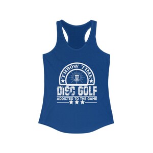 Women&#39;s Disc Golf Throw Time Tank, Womens Disc Golf Top, Womens Disc Golf T-Shirt, Gift for Disc Golfer