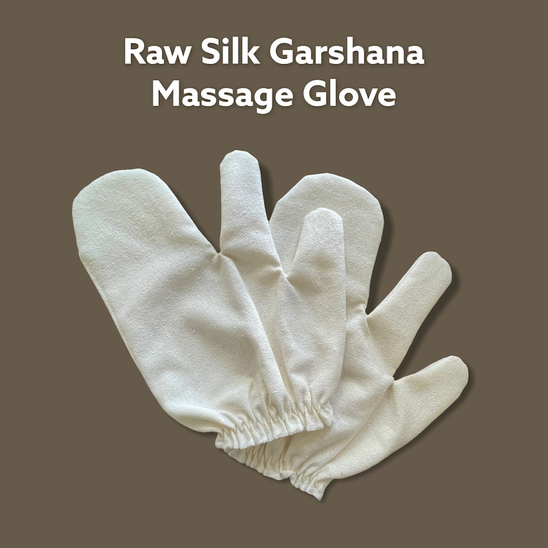 100 Raw Silk Garshana Glove Pre/shower Mitt Gentle Etsy