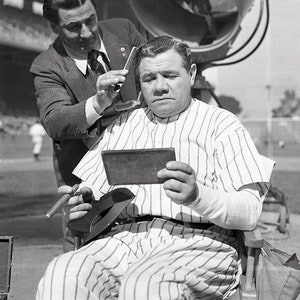 Babe Ruth Barbershop Decor ~8" x 10" Photo