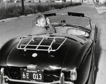 Steve McQueen~AC Cobra~1963~Coche~Foto~Póster~16" x 20"